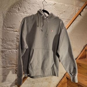 Vintage Y2K Champion Reverse Weave Grey Hoodie Men's L